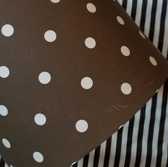 ❗Henri Bendel Style Brown White Polka Dot Lamp Shade❗ - Picture 5 of 7